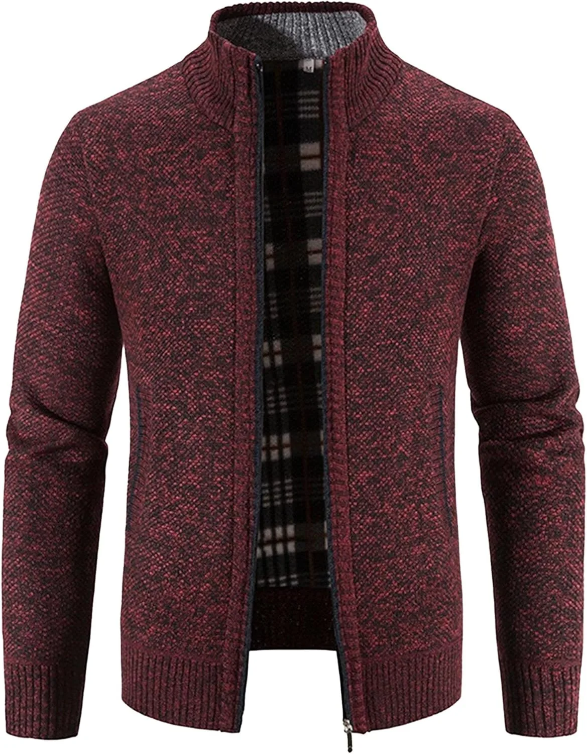 Кардиган для мужчин Full Zip Fleece Lined Slim Fit с воротником-стойкой и карманами QOAAIE
Кардиган для мужчин Full Zip Fleece Lined Slim Fit с воротником-стойкой и карманами QOAAIE