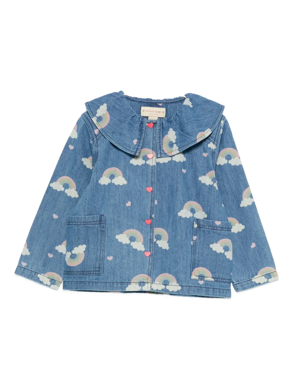 Джинсовая рубашка с радужным принтом Konges Sløjd, синий
Джинсовая рубашка с радужным принтом Konges Sløjd, синий