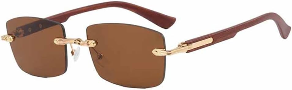 Винтажные солнцезащитные очки без оправы с квадратными дужками под дерево для женщин и мужчин, солнцезащитные очки для активного отдыха, поездок и путешествий, защита от ультрафиолета UV400 UJNHGQ, Brown Brown
Винтажные солнцезащитные очки без оправы с квадратными дужками под дерево для женщин и мужчин, солнцезащитные очки для активного отдыха, поездок и путешествий, защита от ультрафиолета UV400 UJNHGQ, Brown Brown