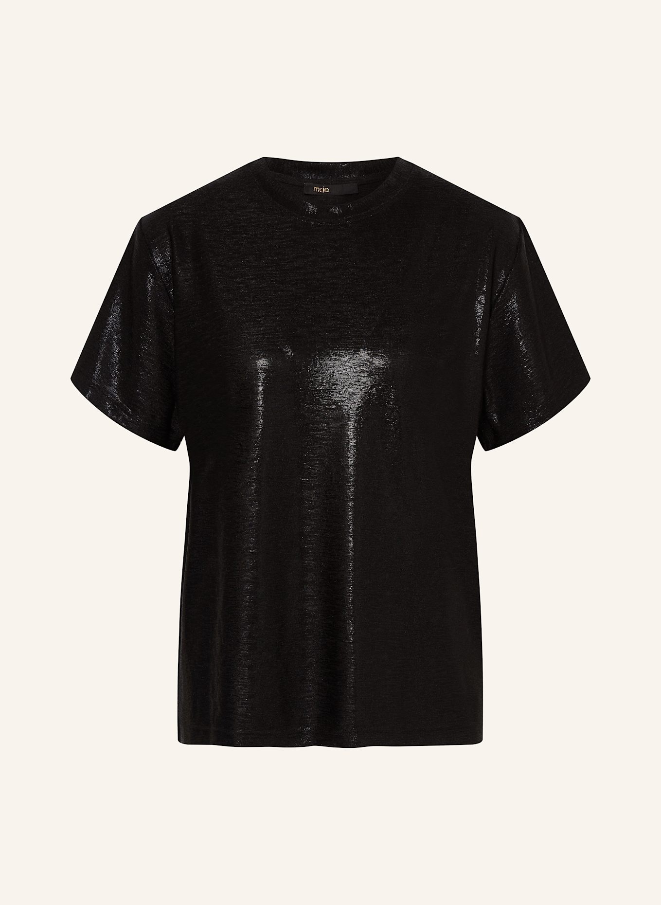 Футболка с блестящей пряжей Maje, черный
Футболка с блестящей пряжей Maje, черный