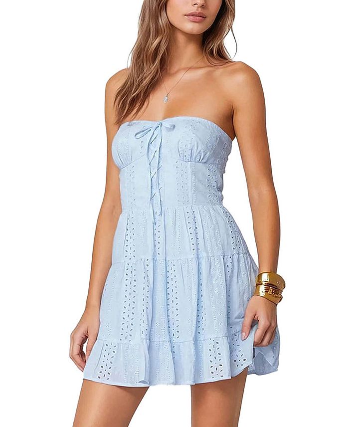 Лиора Лейси Хлопковое Мини-платье Edikted, синий
Лиора Лейси Хлопковое Мини-платье Edikted, синий