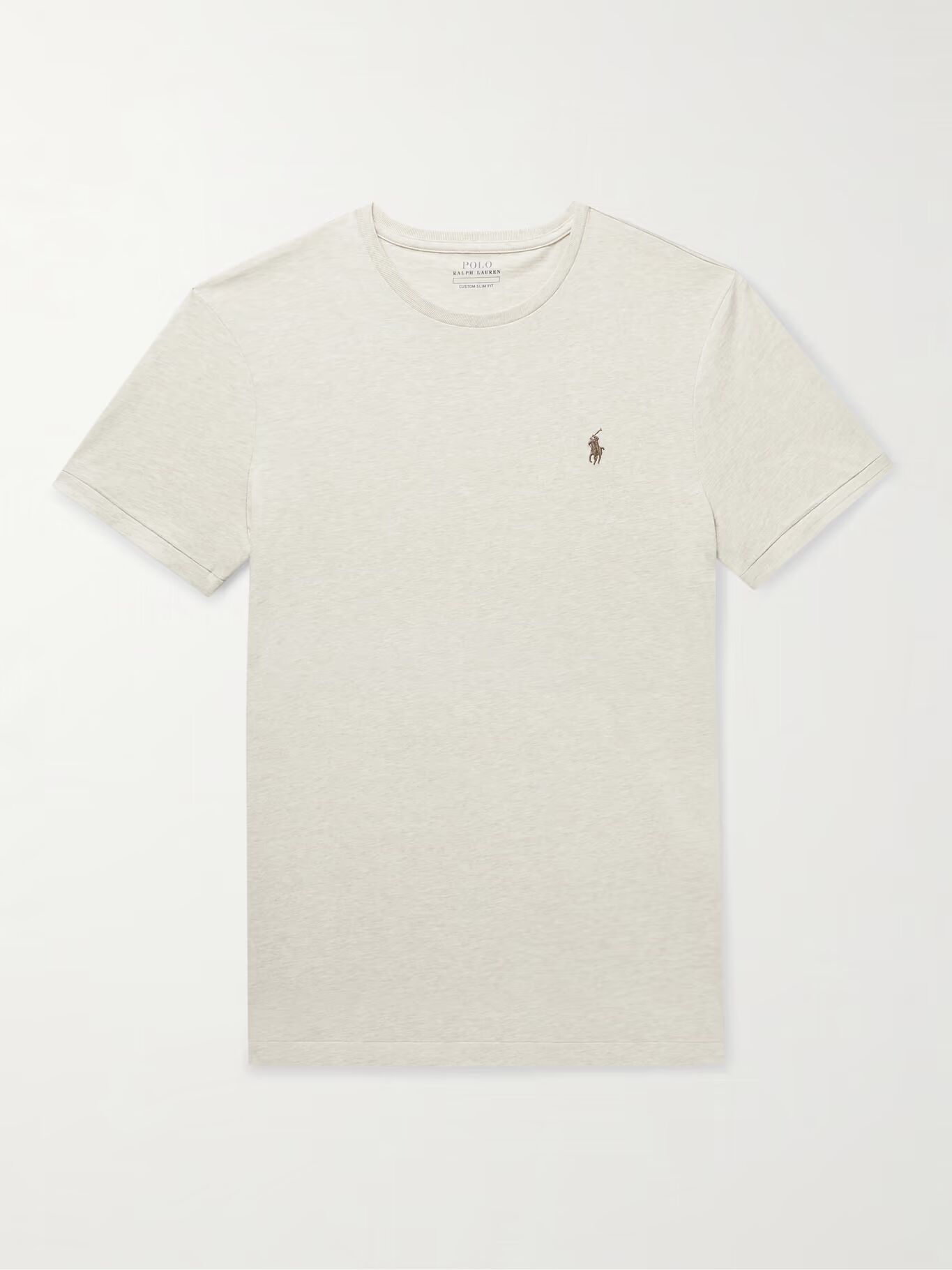 Футболка Slim-Fit из меланжевого хлопкового джерси с вышитым логотипом POLO RALPH LAUREN, бежевый
Футболка Slim-Fit из меланжевого хлопкового джерси с вышитым логотипом POLO RALPH LAUREN, бежевый