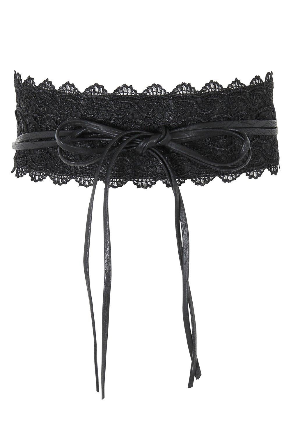Кружевной пояс из искусственной кожи крючком KRISP, черный
Кружевной пояс из искусственной кожи крючком KRISP, черный