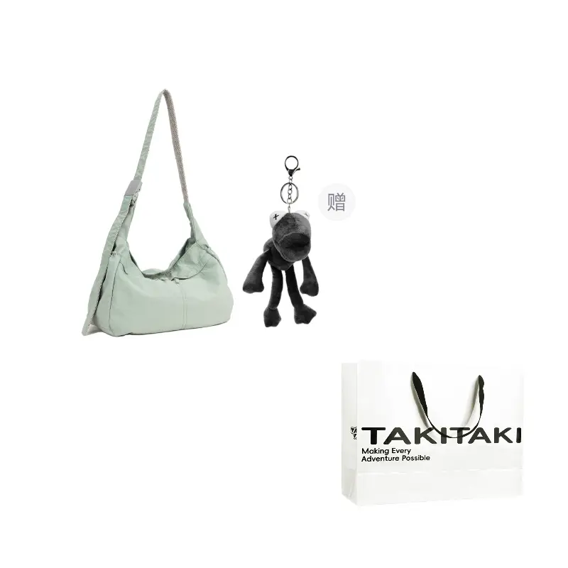 TAKI Оксфордская плечевая сумка унисекс черно-серая, Mint Green
TAKI Оксфордская плечевая сумка унисекс черно-серая, Mint Green