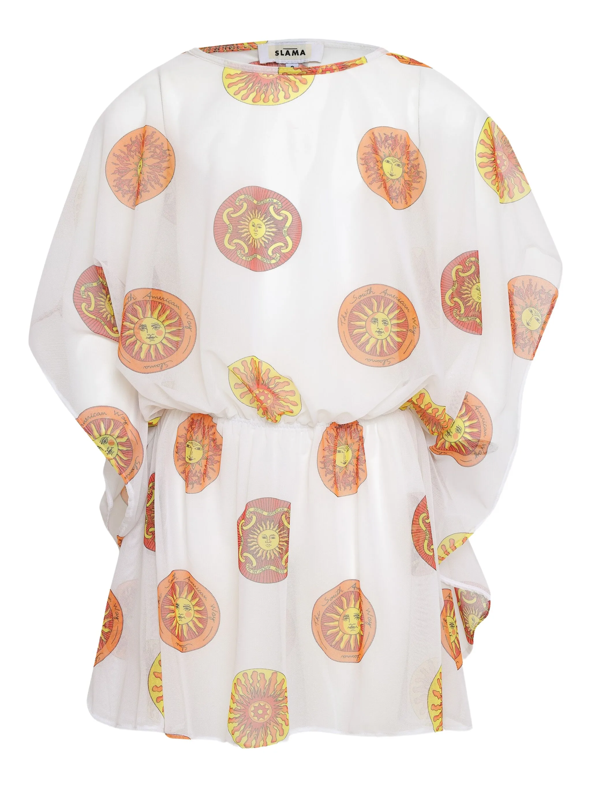 Платье со сборками и принтом Amir Slama, белый
Платье со сборками и принтом Amir Slama, белый