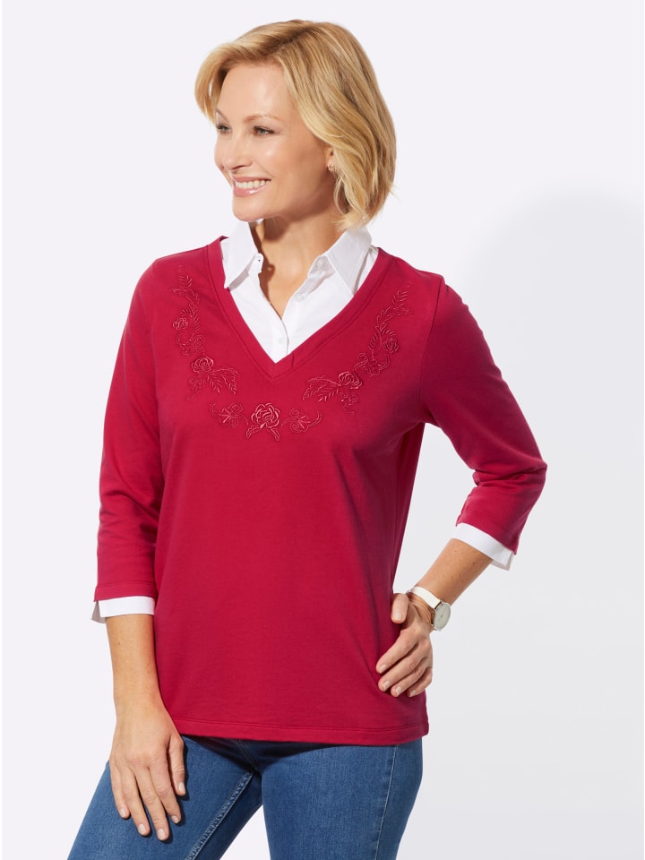 WITT WEIDEN Футболка с длинными рукавами 2-в-1 клубничного цвета
WITT WEIDEN Футболка с длинными рукавами 2-в-1 клубничного цвета