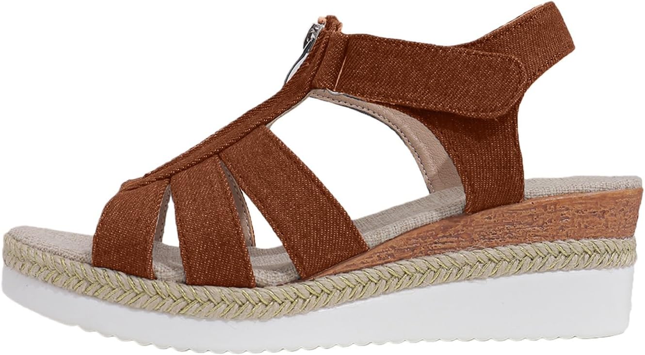 Женские эспадрильи на танкетке, сандалии на платформе с ремешками и поддержкой свода стопы, модные сандалии с ремешком на щиколотке, открытым носком, удобная обувь для активного отдыха, ортопедическая обувь Toumov, темно-коричневый
Женские эспадрильи на танкетке, сандалии на платформе с ремешками и поддержкой свода стопы, модные сандалии с ремешком на щиколотке, открытым носком, удобная обувь для активного отдыха, ортопедическая обувь Toumov, темно-коричневый