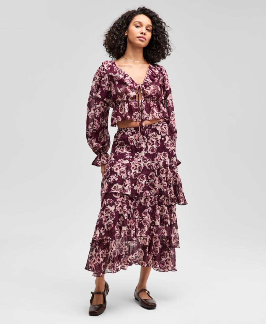 Женская многоярусная юбка миди с оборками, размеры PXXS-XXL And Now This, Wine/cream Combo
Женская многоярусная юбка миди с оборками, размеры PXXS-XXL And Now This, Wine/cream Combo