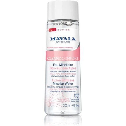 Мицеллярная вода Clean & Comfort Alpine Softness 200 мл, Mavala
Мицеллярная вода Clean & Comfort Alpine Softness 200 мл, Mavala