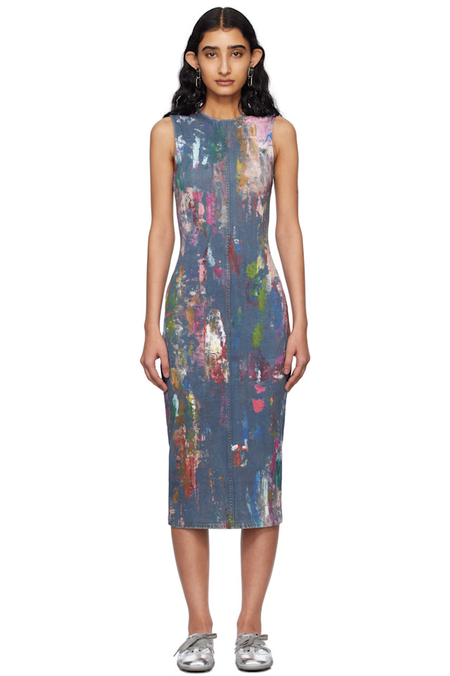 Платье миди с эффектом тромплей Acne Studios, мультиколор
Платье миди с эффектом тромплей Acne Studios, мультиколор