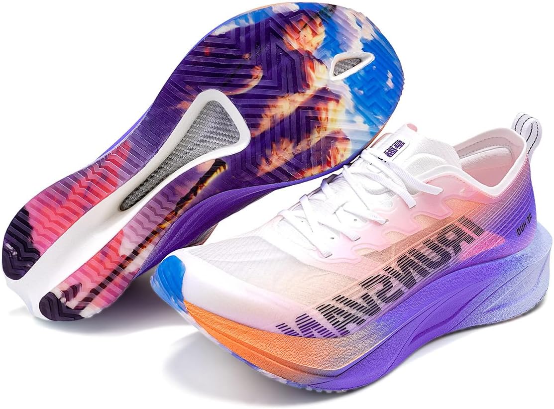 Беговые кроссовки с углеродной пластиной для мужчин и женщин, легкие, с амортизацией и поддержкой свода стопы, для бега, тренировок и повседневной носки Irunsvan, фиолетовый
Беговые кроссовки с углеродной пластиной для мужчин и женщин, легкие, с амортизацией и поддержкой свода стопы, для бега, тренировок и повседневной носки Irunsvan, фиолетовый