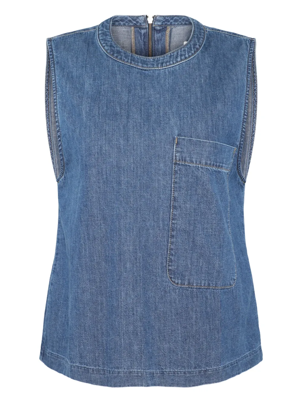 Джинсовый топ с карманами TWP, синий
Джинсовый топ с карманами TWP, синий