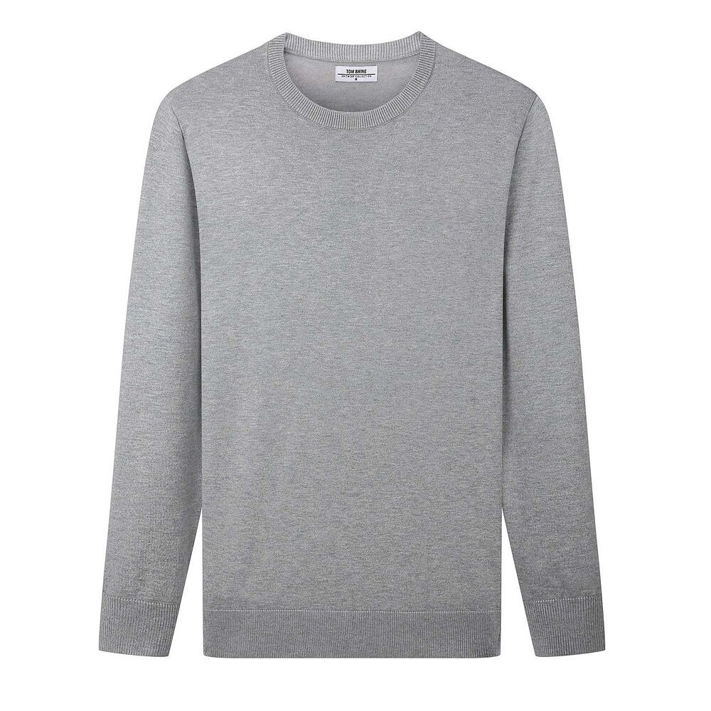 Tom Baine Мужской кашемировый свитер приталенного кроя с круглым вырезом, цвет Light Grey
Tom Baine Мужской кашемировый свитер приталенного кроя с круглым вырезом, цвет Light Grey