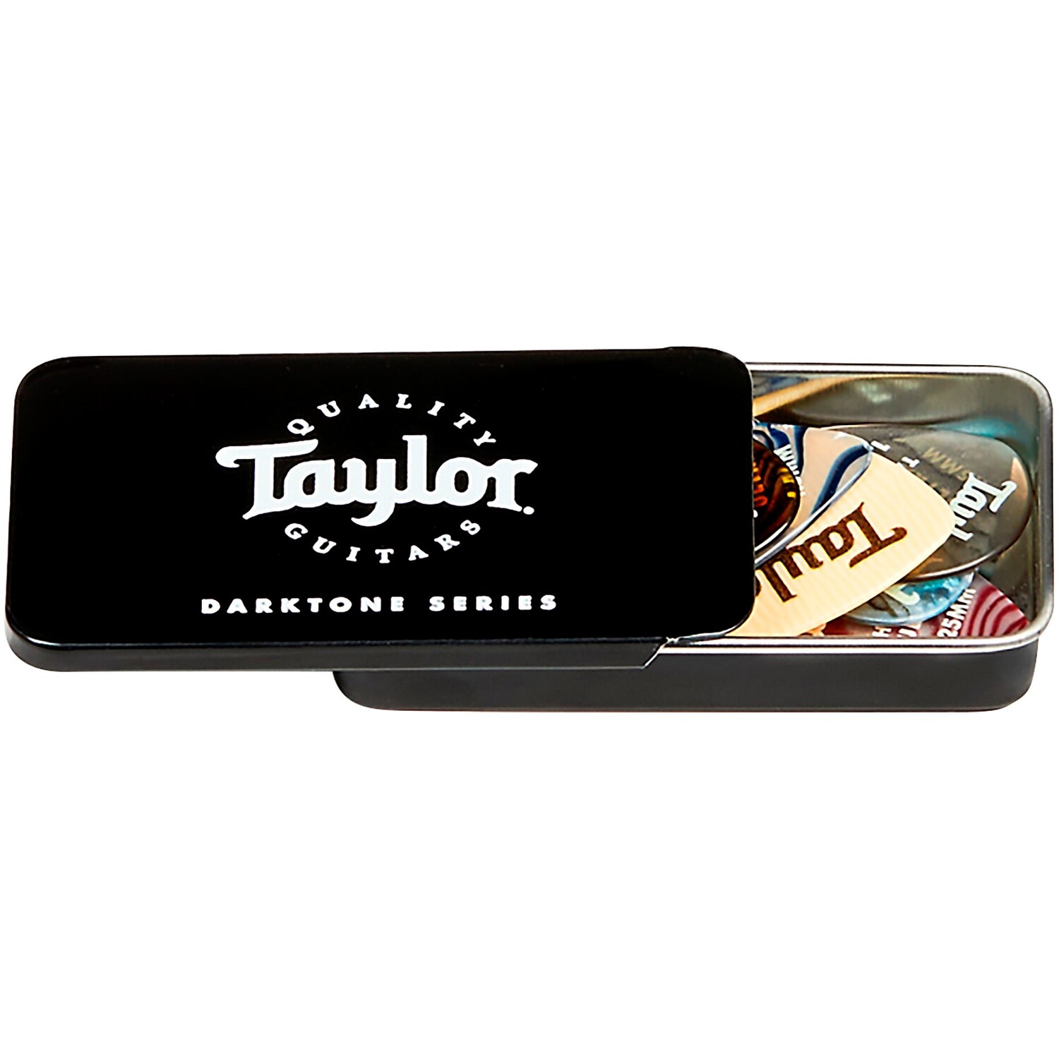 Медиатор для гитары серии Taylor DarkTone Tin Black
Медиатор для гитары серии Taylor DarkTone Tin Black