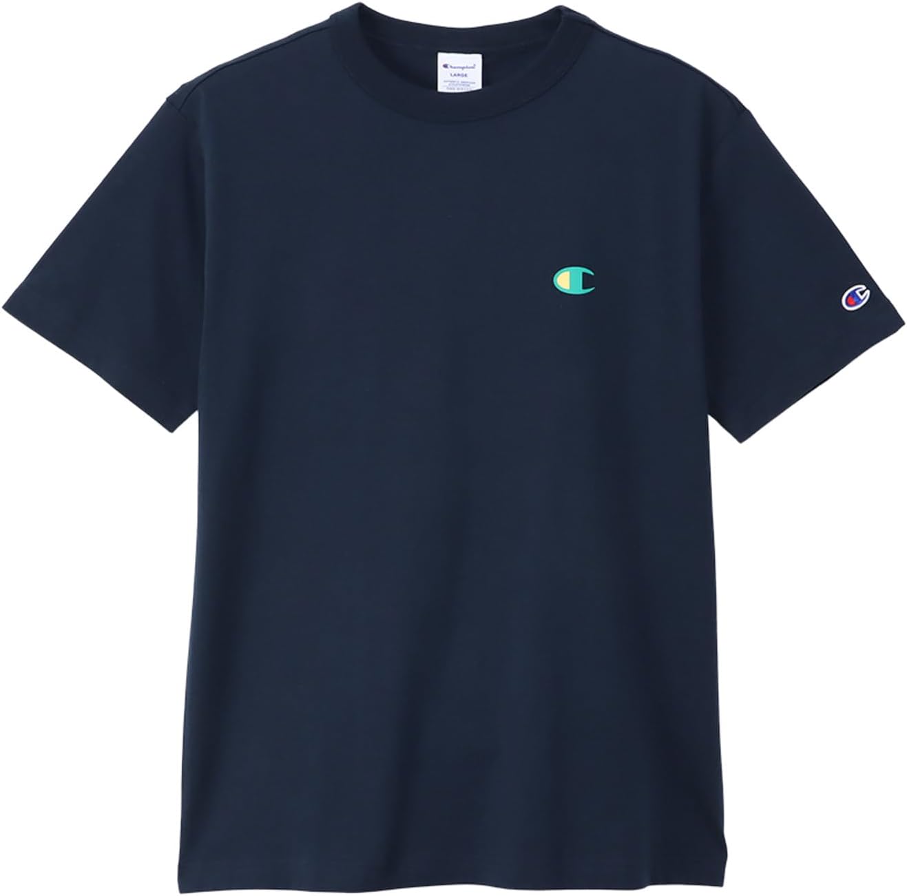 Мужская футболка Champion с коротким рукавом и круглым вырезом, 100% хлопок, логотип One-Point, базовая модель, C3-Z348, темно-синий
Мужская футболка Champion с коротким рукавом и круглым вырезом, 100% хлопок, логотип One-Point, базовая модель, C3-Z348, темно-синий