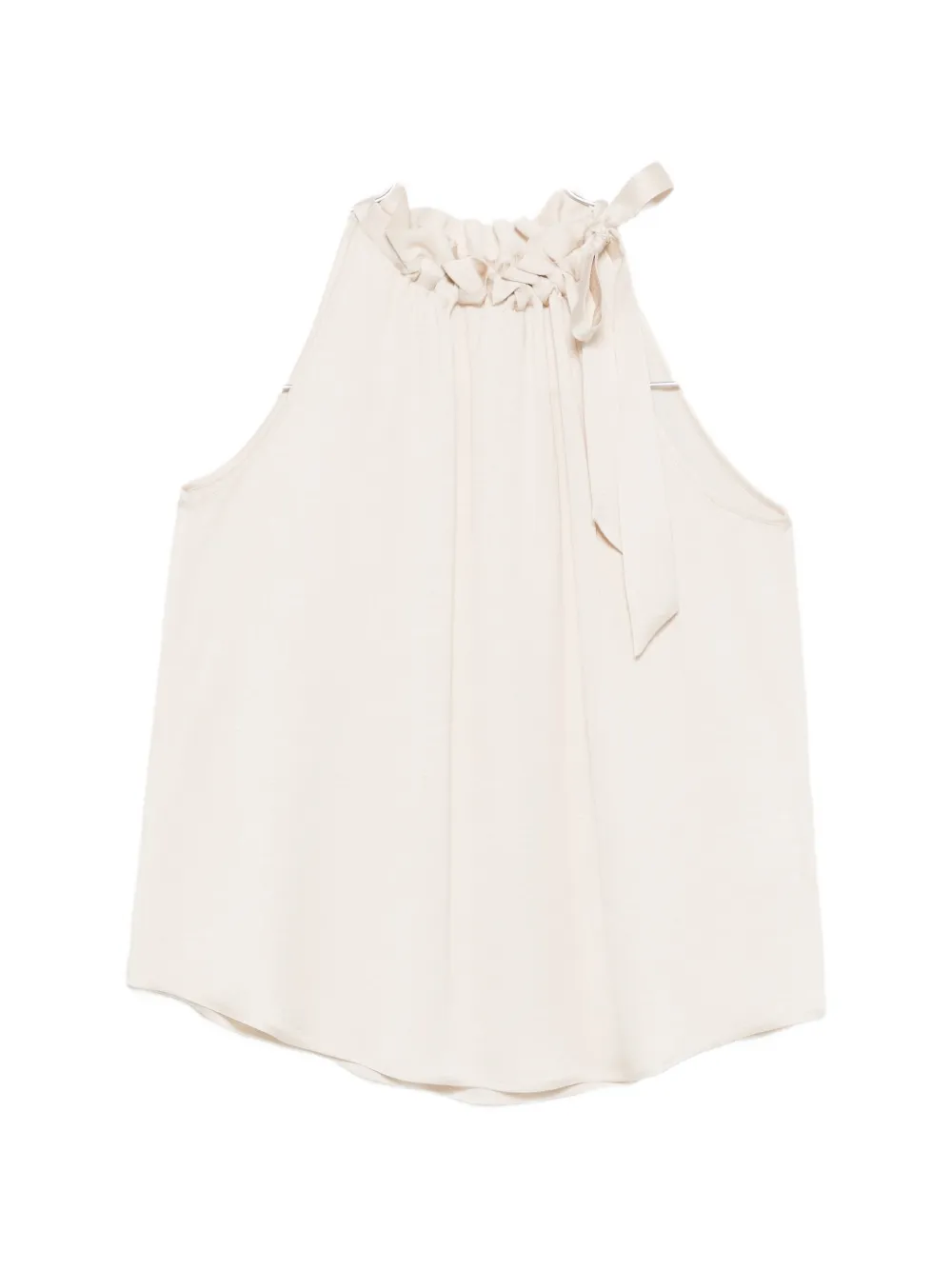 Блузка с оборками и завязкой Peserico, бежевый
Блузка с оборками и завязкой Peserico, бежевый