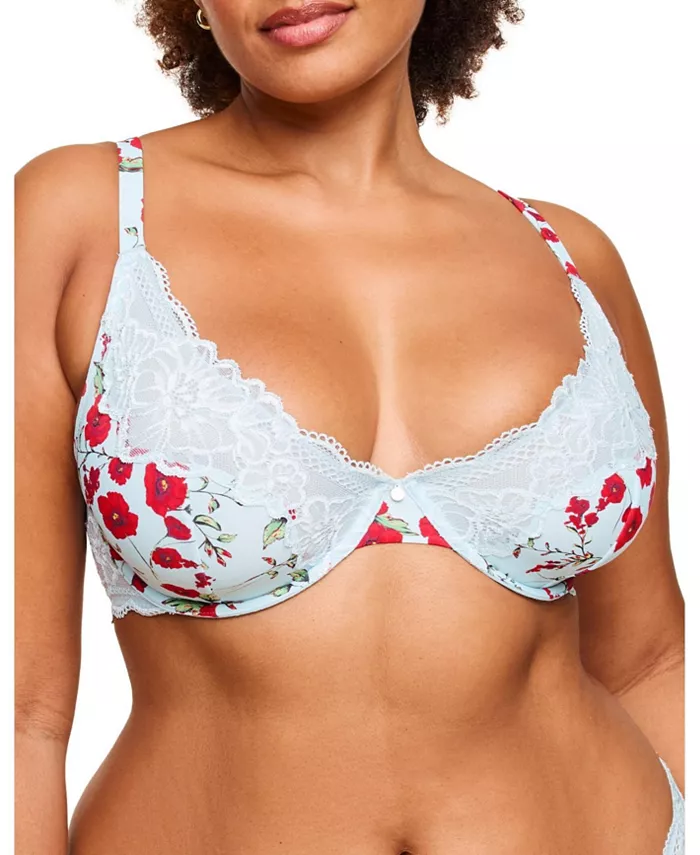 Aleena Женский бюстгальтер пуш-ап без косточек для полных размеров Adore Me, синий
Aleena Женский бюстгальтер пуш-ап без косточек для полных размеров Adore Me, синий