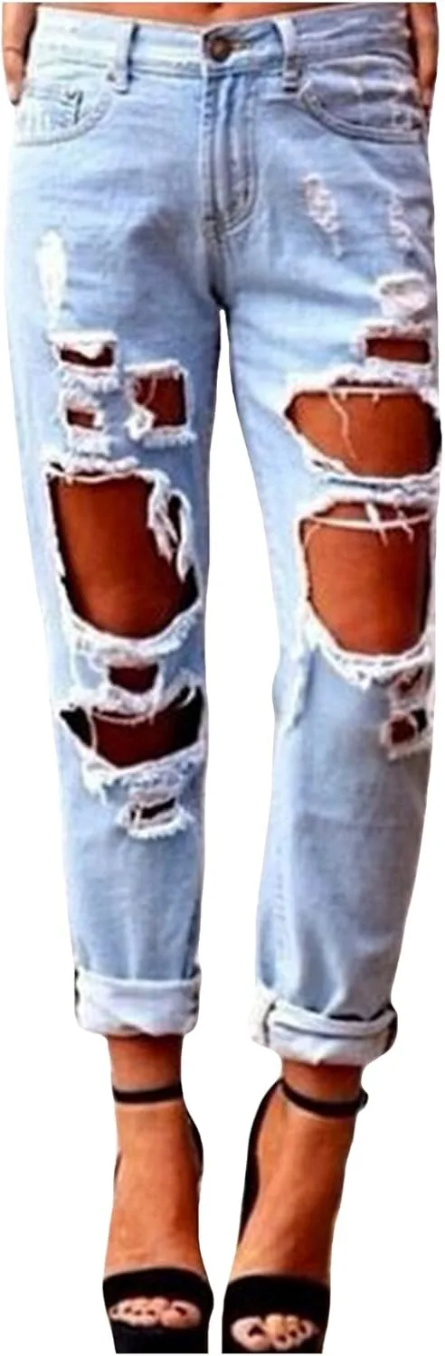 Женские джинсы Destroyed Ripped Distressed Legou
Женские джинсы Destroyed Ripped Distressed Legou