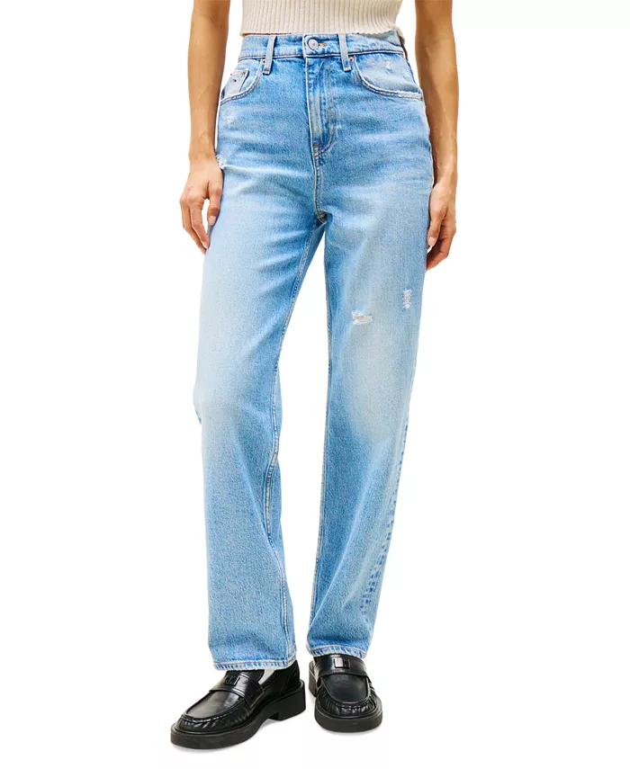 Женские джинсы Layla с высокой талией и прямым кроем Tommy Jeans, синий
Женские джинсы Layla с высокой талией и прямым кроем Tommy Jeans, синий