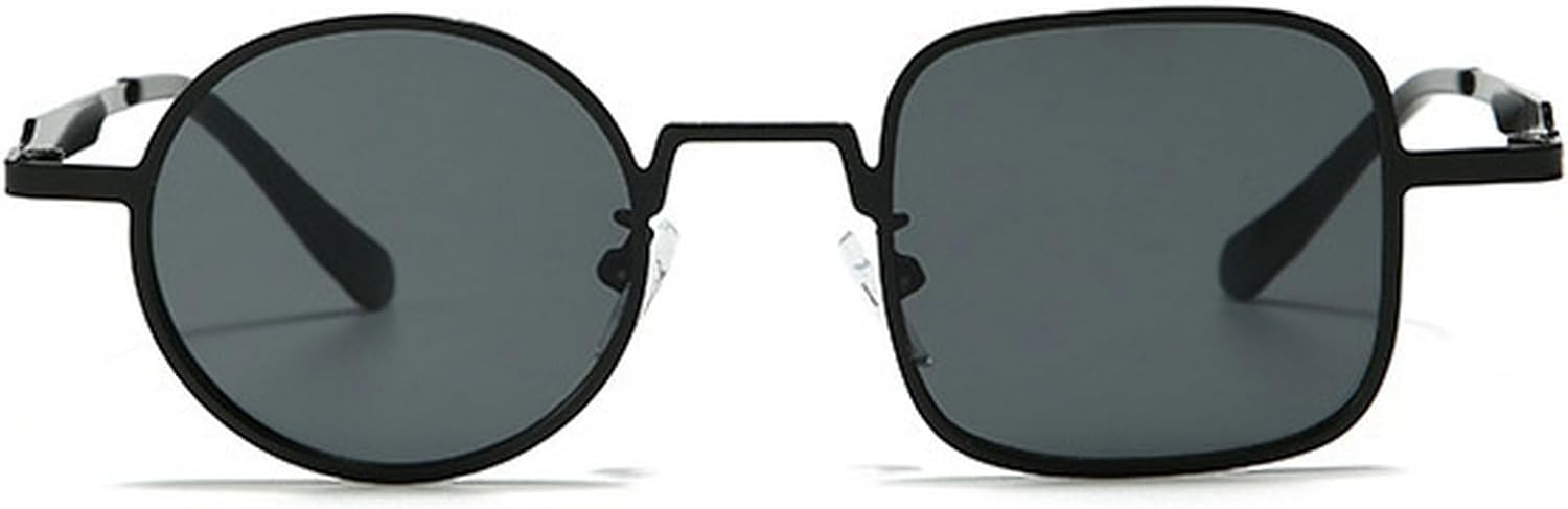 Солнцезащитные очки в стиле ретро квадратной формы для женщин и мужчин, круглые солнцезащитные очки с уникальным панк-дизайном, винтажная металлическая оправа mincl, Black
Солнцезащитные очки в стиле ретро квадратной формы для женщин и мужчин, круглые солнцезащитные очки с уникальным панк-дизайном, винтажная металлическая оправа mincl, Black