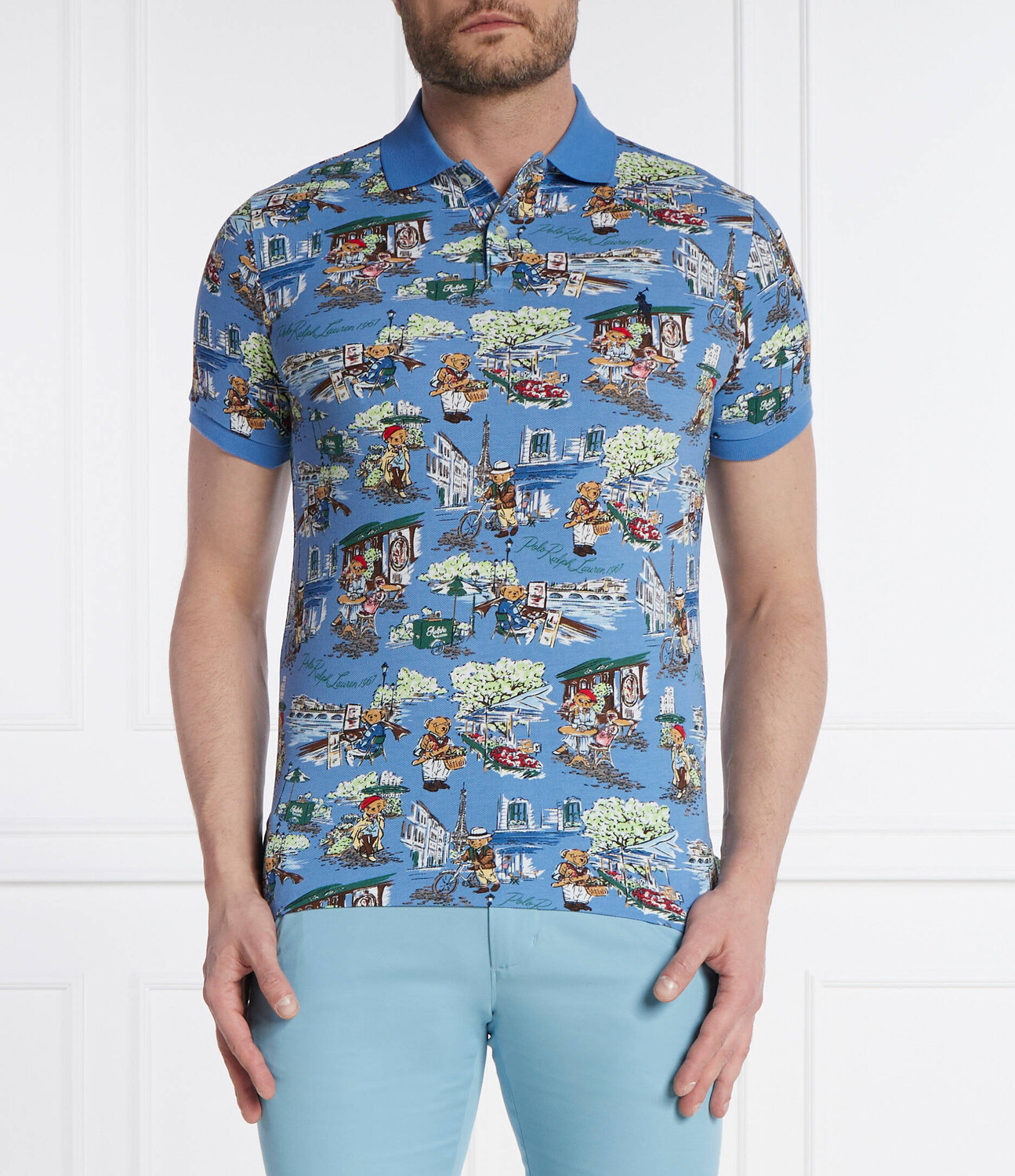 Поло POLO RALPH LAUREN PARIS BEAR Slim Fit, синий
Поло POLO RALPH LAUREN PARIS BEAR Slim Fit, синий