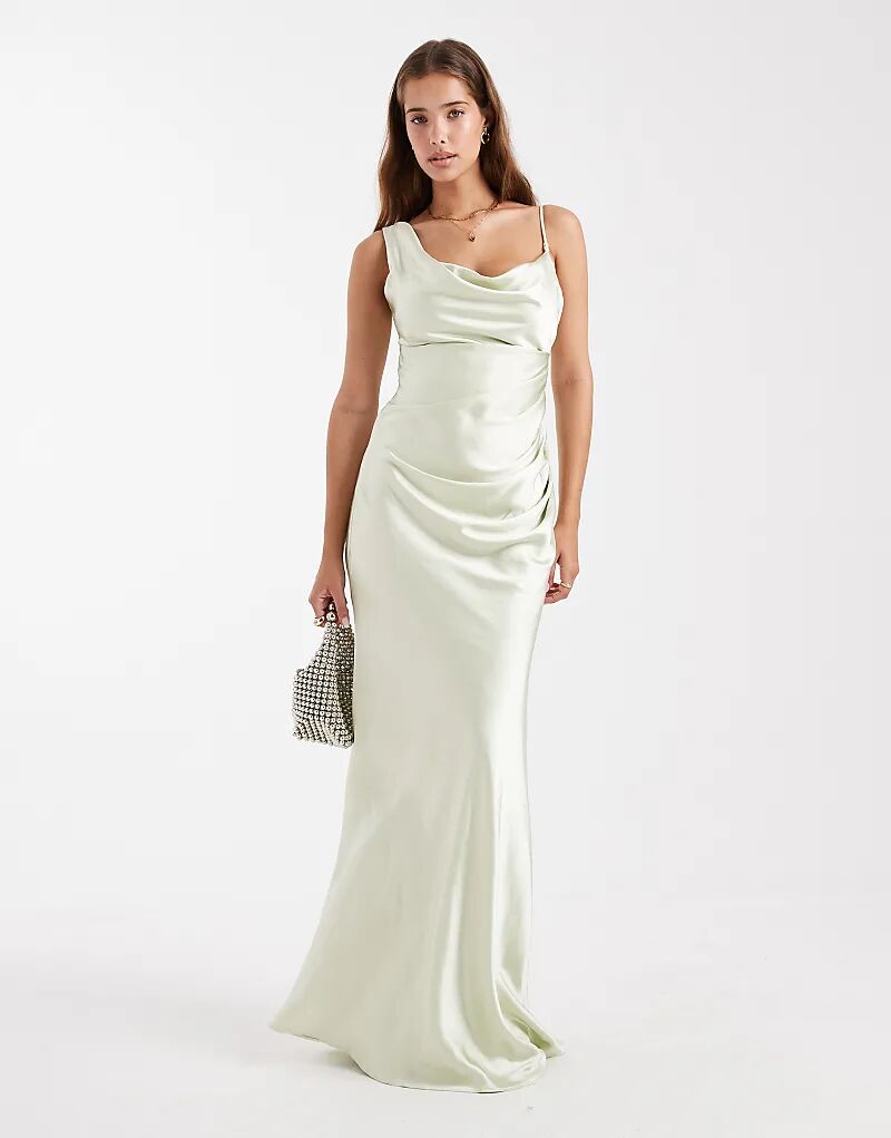 Асимметричное платье-хомутик макси из атласа Six Stories Bridesmaid мятно-зеленого цвета
Асимметричное платье-хомутик макси из атласа Six Stories Bridesmaid мятно-зеленого цвета