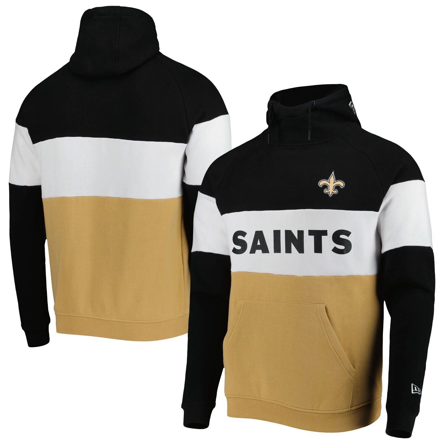 Мужской золотой пуловер с капюшоном New Orleans Saints Colorblock Current New Era, Желтый, Мужской золотой пуловер с капюшоном New Orleans Saints Colorblock Current New Era
Мужской золотой пуловер с капюшоном New Orleans Saints Colorblock Current New Era, Желтый, Мужской золотой пуловер с капюшоном New Orleans Saints Colorblock Current New Era