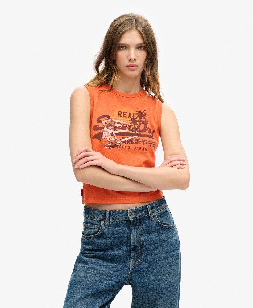 Тонкий топ с графическим логотипом LA Vintage от SUPERDRY
Тонкий топ с графическим логотипом LA Vintage от SUPERDRY