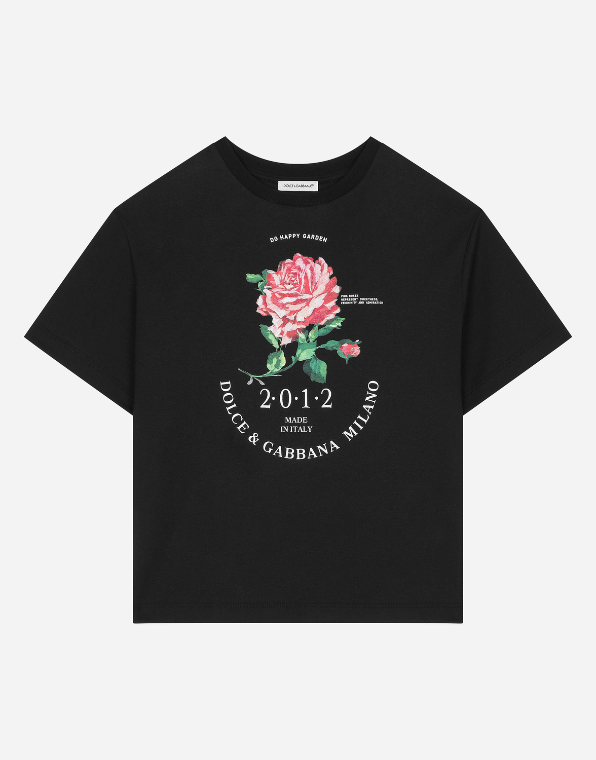 Футболка из джерси с логотипом Dolce&Gabbana и розой, черный
Футболка из джерси с логотипом Dolce&Gabbana и розой, черный