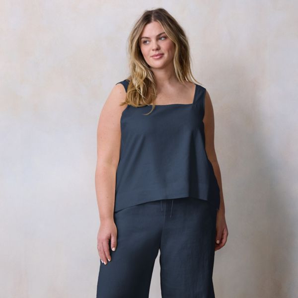 Повседневный топ с квадратным вырезом и застежкой на пуговицах сзади больших размеров Lc Lauren Conrad, цвет seattle navy
Повседневный топ с квадратным вырезом и застежкой на пуговицах сзади больших размеров Lc Lauren Conrad, цвет seattle navy