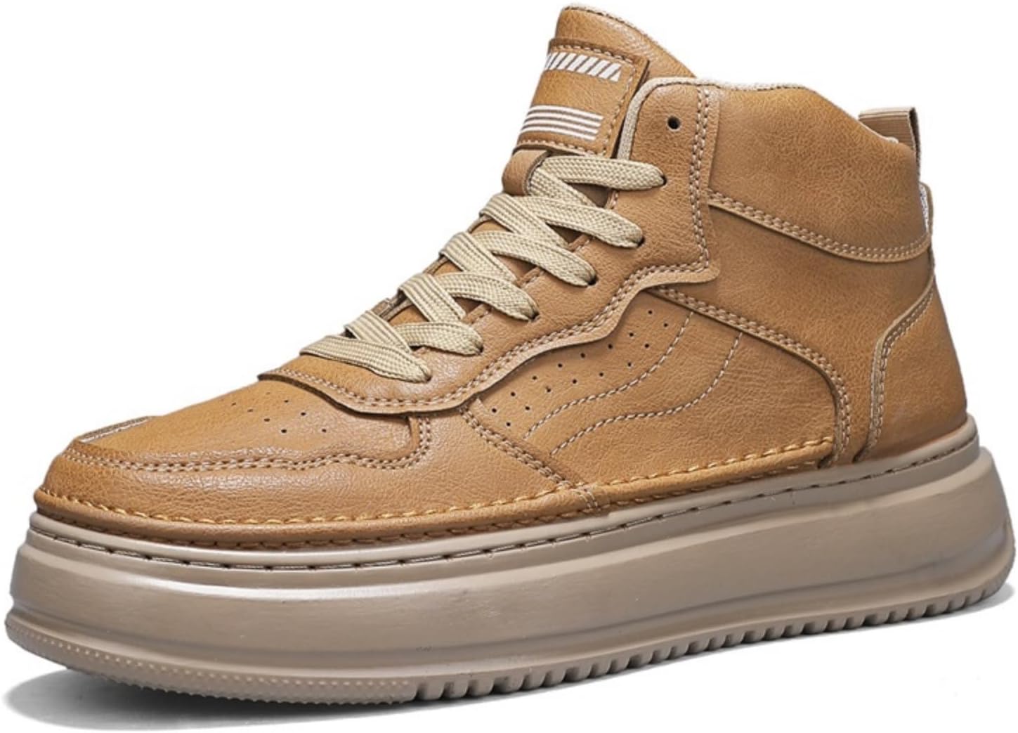 Мужские кожаные высокие кеды на шнуровке, модные ретро туфли на платформе с амортизированной нескользящей подошвой для повседневной ходьбы и активного отдыха на открытом воздухе Kelibasi, хаки
Мужские кожаные высокие кеды на шнуровке, модные ретро туфли на платформе с амортизированной нескользящей подошвой для повседневной ходьбы и активного отдыха на открытом воздухе Kelibasi, хаки
