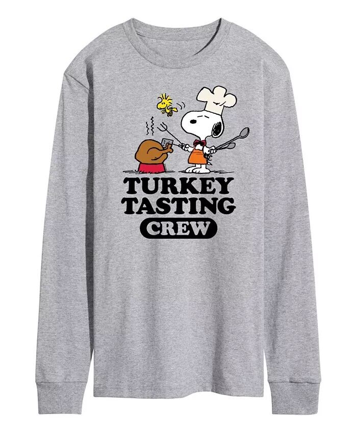 Футболка мужская Peanuts Turkey Tasting Crew с длинным рукавом AIRWAVES, серый 
Футболка мужская Peanuts Turkey Tasting Crew с длинным рукавом AIRWAVES, серый
