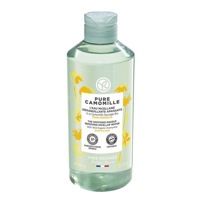 Чистая ромашка — успокаивающая очищающая мицеллярная вода Yves Rocher, 400 мл
Чистая ромашка — успокаивающая очищающая мицеллярная вода Yves Rocher, 400 мл