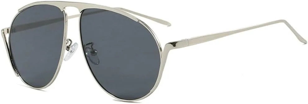 Модные большие овальные солнцезащитные очки в стиле панк для женщин, винтажные очки-пилот в металлической оправе, солнцезащитные очки-щитки WNCKSQ, C1silvergray
Модные большие овальные солнцезащитные очки в стиле панк для женщин, винтажные очки-пилот в металлической оправе, солнцезащитные очки-щитки WNCKSQ, C1silvergray