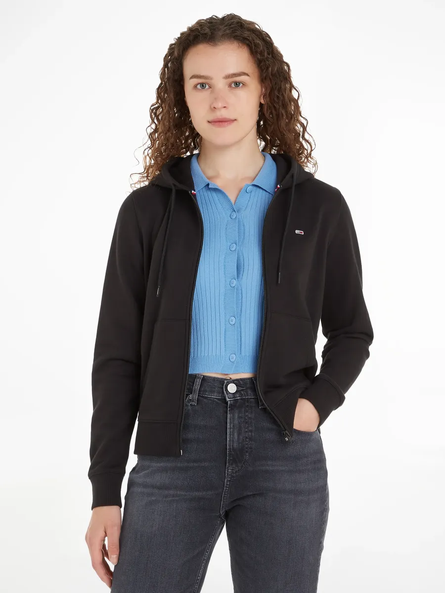 Толстовка Tommy Jeans "TJW REG S FLAG ZIP THRU", на молнии, черный
Толстовка Tommy Jeans "TJW REG S FLAG ZIP THRU", на молнии, черный