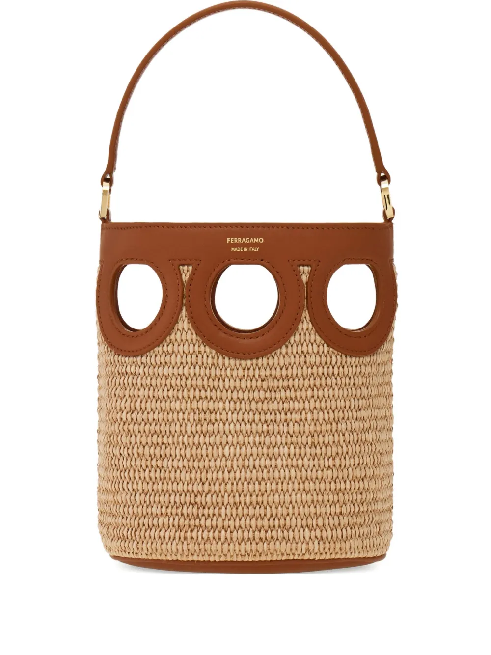 Сумка-ведро Gancini размера мини Ferragamo, нейтральный
Сумка-ведро Gancini размера мини Ferragamo, нейтральный