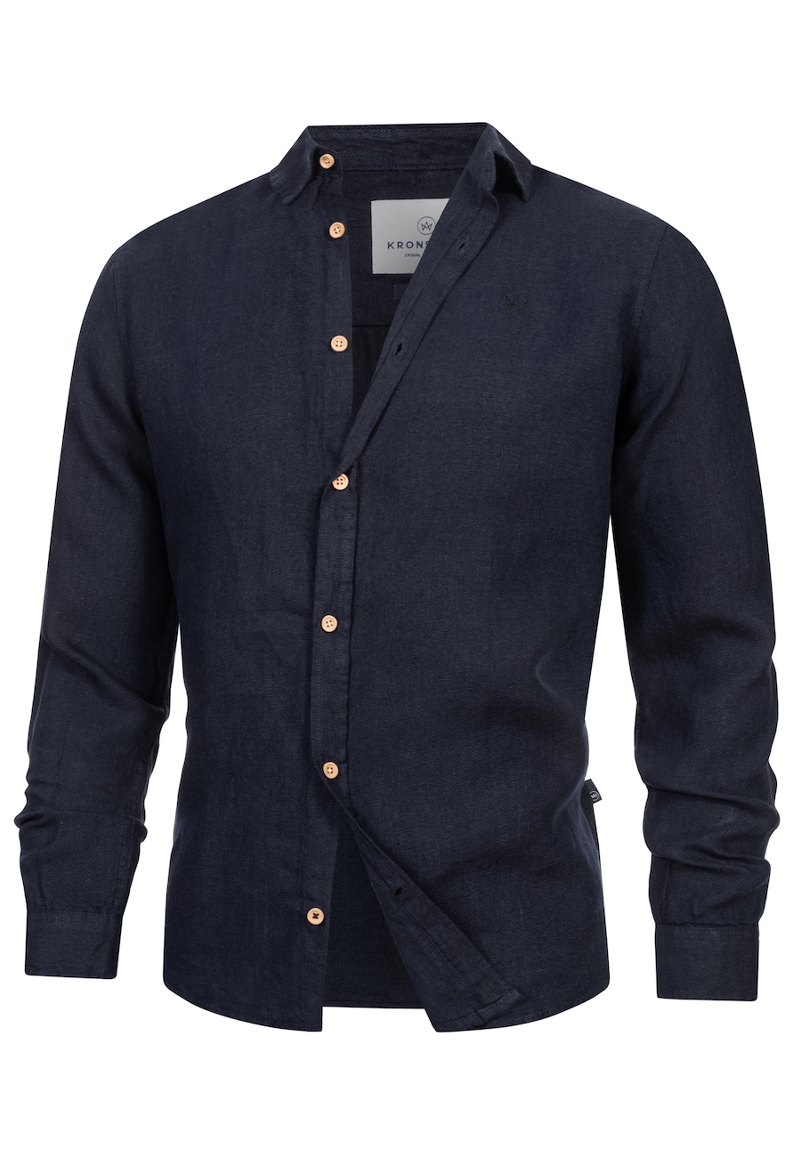 Рубашка на пуговицах классического кроя Kronstadt Ayers, темно-синий
Рубашка на пуговицах классического кроя Kronstadt Ayers, темно-синий