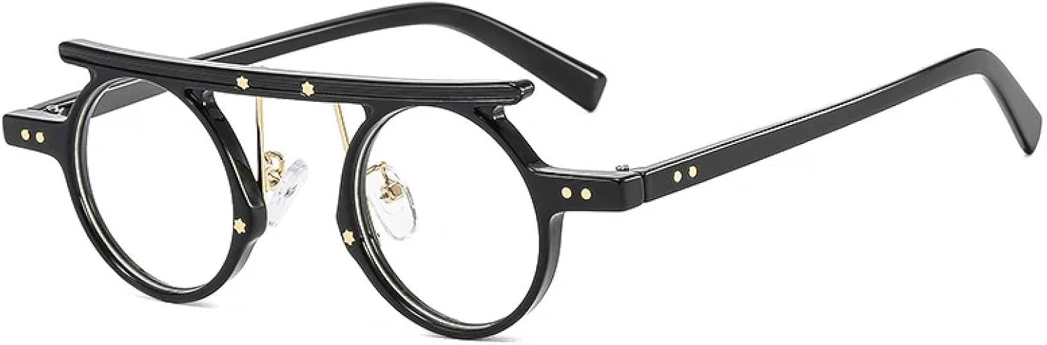 Модные маленькие круглые панк-солнцезащитные очки для женщин в стиле ретро с прозрачными градиентными линзами, защита от УФ-излучения UV400, двухцветные солнцезащитные очки для мужчин SZVVBKK, Black Clear
Модные маленькие круглые панк-солнцезащитные очки для женщин в стиле ретро с прозрачными градиентными линзами, защита от УФ-излучения UV400, двухцветные солнцезащитные очки для мужчин SZVVBKK, Black Clear