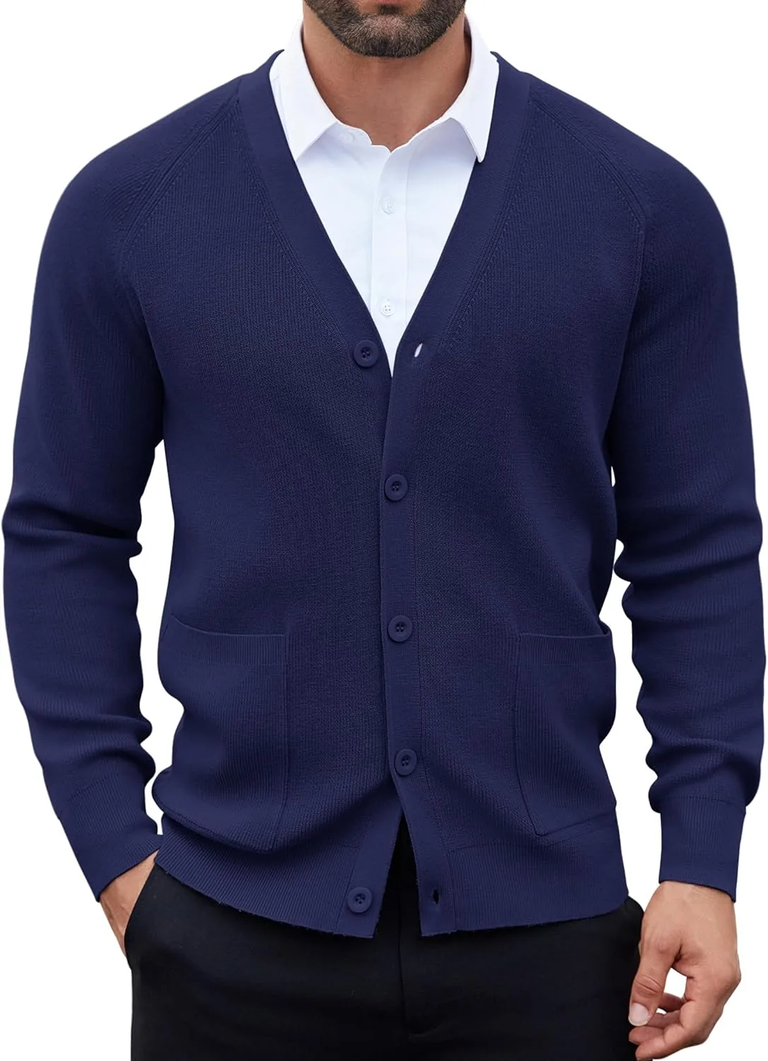 Кардиган мужской COOFANDY с карманами, V-образным вырезом и пуговицами
Кардиган мужской COOFANDY с карманами, V-образным вырезом и пуговицами