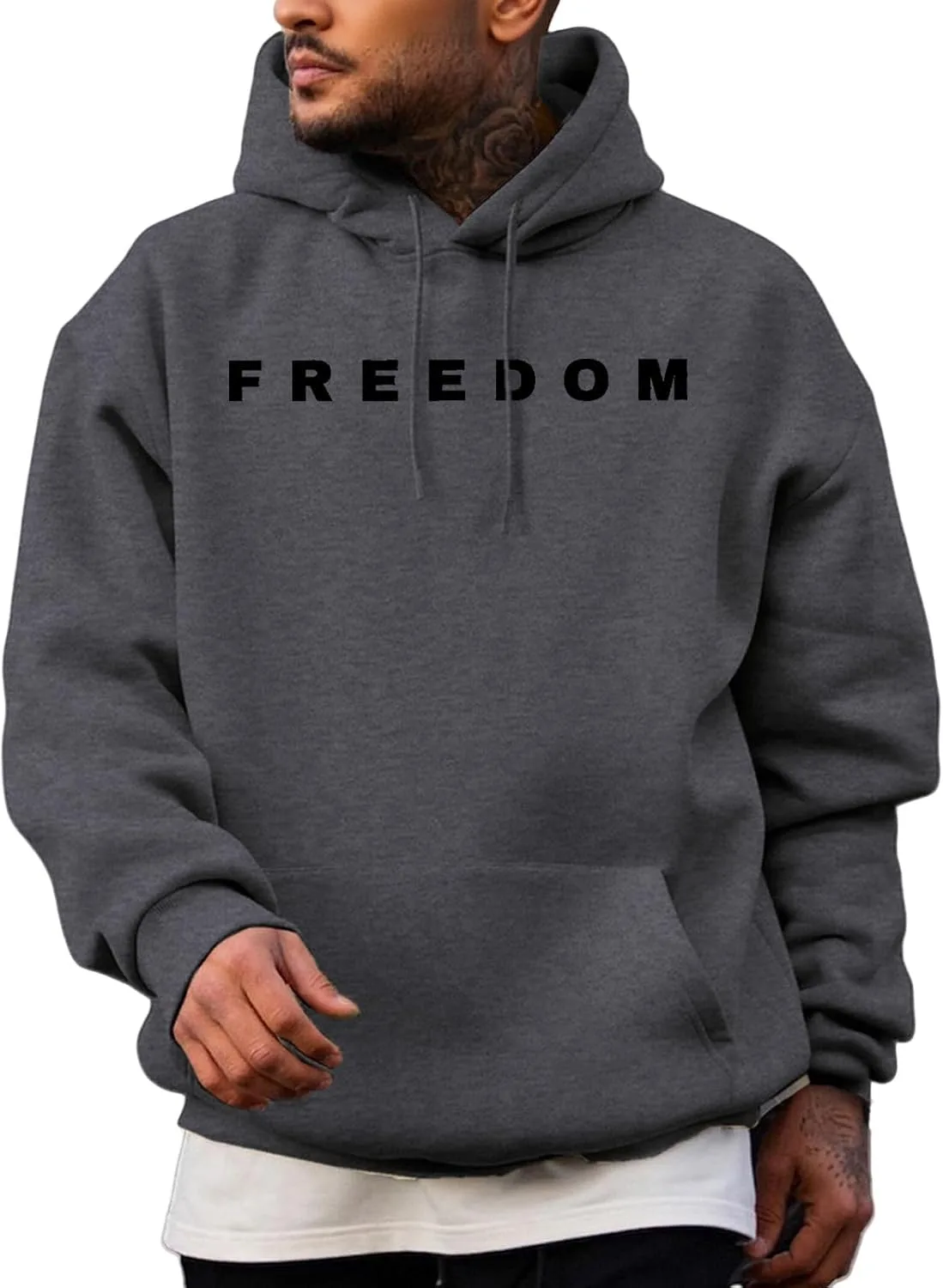 Толстовка evzosrz Men Freedom с принтом и карманами
Толстовка evzosrz Men Freedom с принтом и карманами