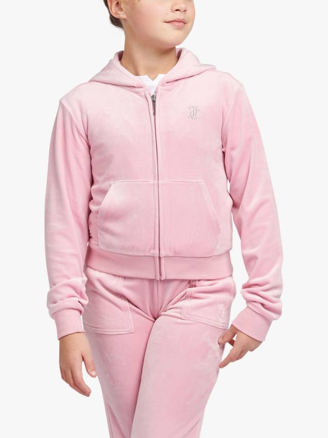 Детская худи с молнией и стразами mini diamante Juicy Couture, Pink Nectar
Детская худи с молнией и стразами mini diamante Juicy Couture, Pink Nectar