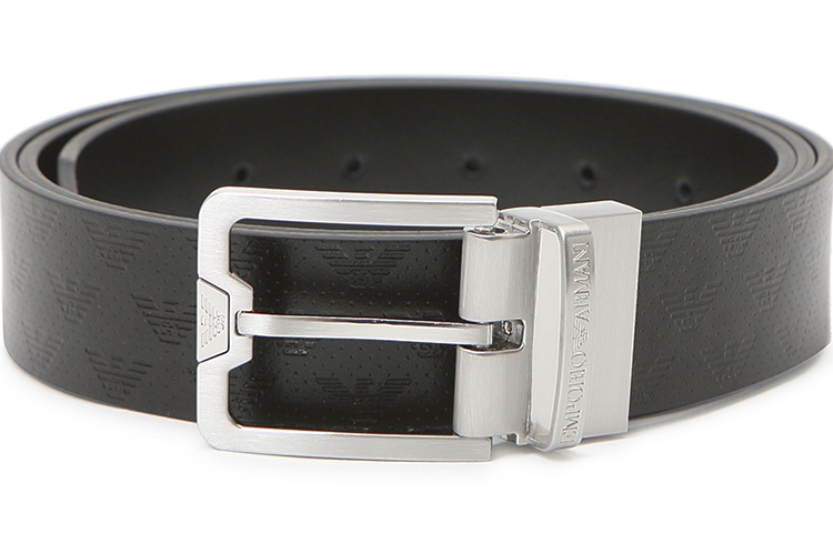 Ремень с пряжкой с гравировкой логотипа EMPORIO ARMANI, черный
Ремень с пряжкой с гравировкой логотипа EMPORIO ARMANI, черный