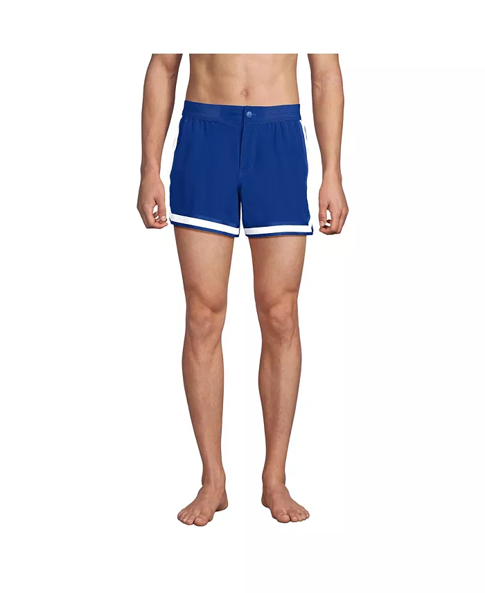 Мужские быстросохнущие полосатые шорты для серфинга на резинке 5" Lands' End, синий
Мужские быстросохнущие полосатые шорты для серфинга на резинке 5" Lands' End, синий