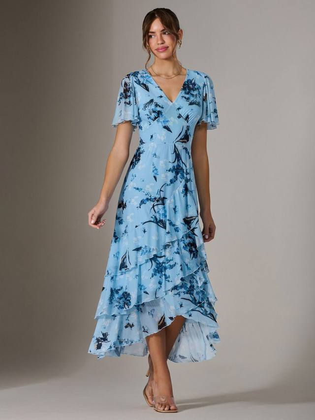 Платье мидакси с сетчатым принтом и оборкой Jolie Moi, синий
Платье мидакси с сетчатым принтом и оборкой Jolie Moi, синий