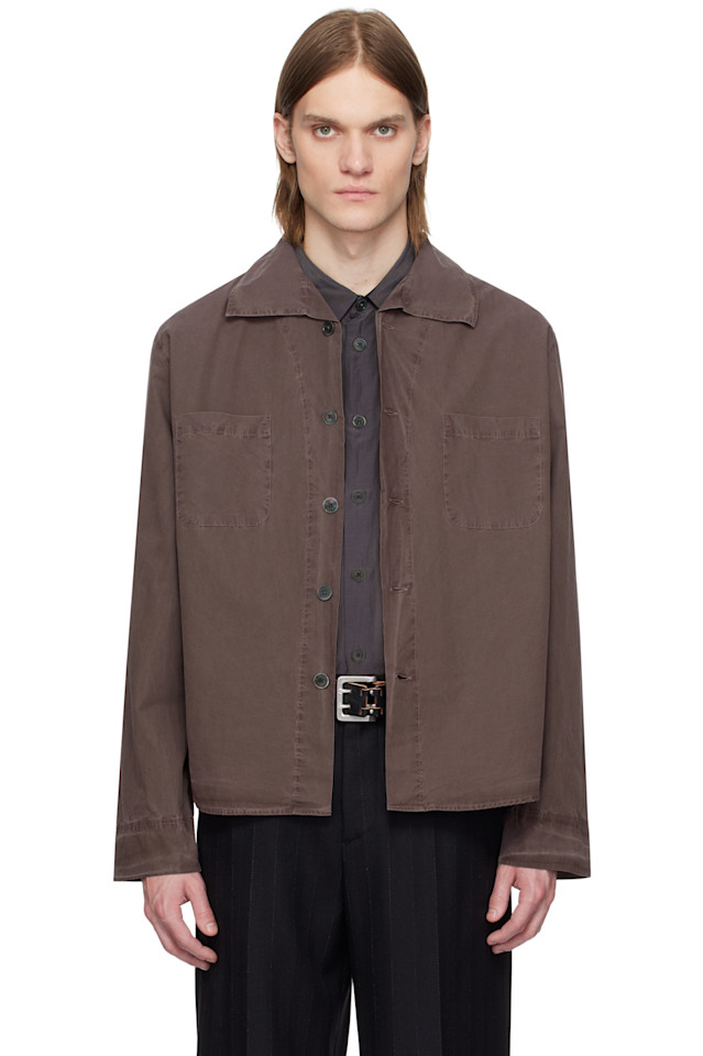 Воронкообразная рубашка Our Legacy, цвет charcoal bordeaux
Воронкообразная рубашка Our Legacy, цвет charcoal bordeaux