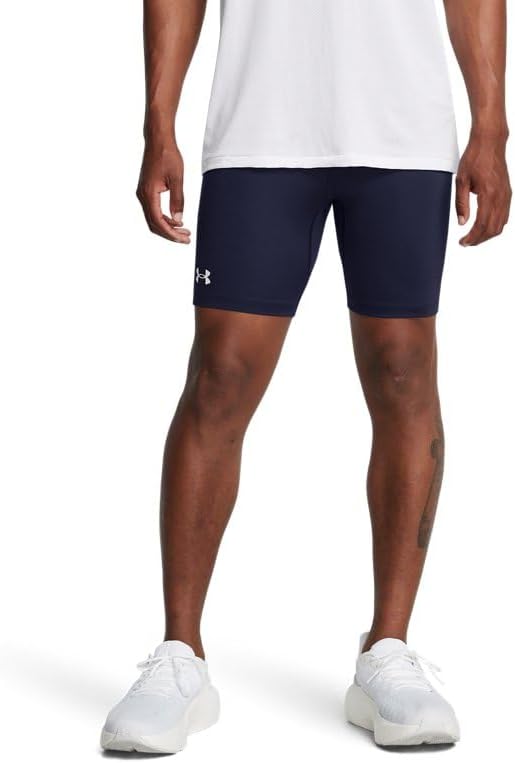 Мужские леггинсы Under Armour UA Launch Half Tights - быстросохнущие и с защитой от запаха, Midnight Navy-White
Мужские леггинсы Under Armour UA Launch Half Tights - быстросохнущие и с защитой от запаха, Midnight Navy-White