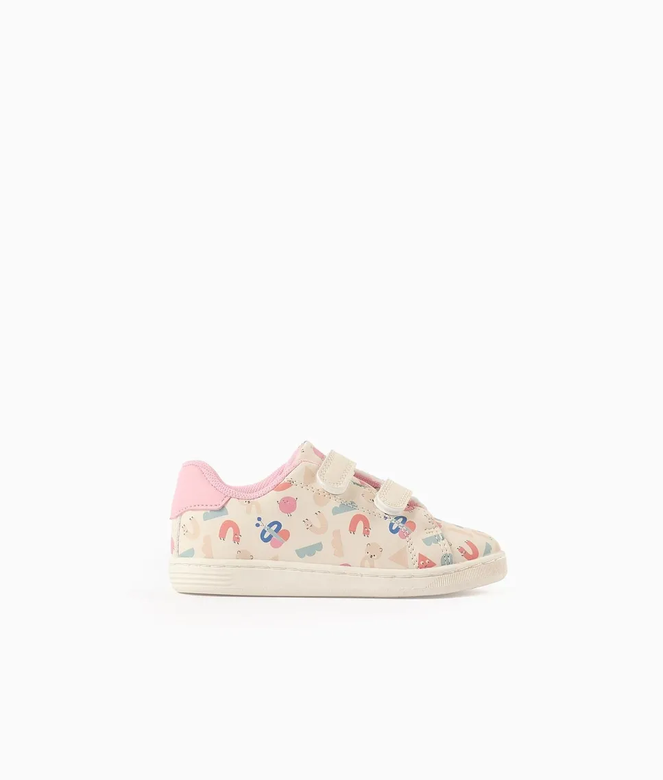 Детские спортивные туфли для девочки с узором и застежкой-липучкой Zippy, розовый
Детские спортивные туфли для девочки с узором и застежкой-липучкой Zippy, розовый