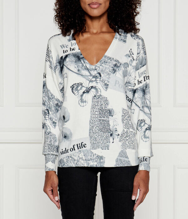 Свитер Desigual Regular Fit, белый 
Свитер Desigual Regular Fit, белый