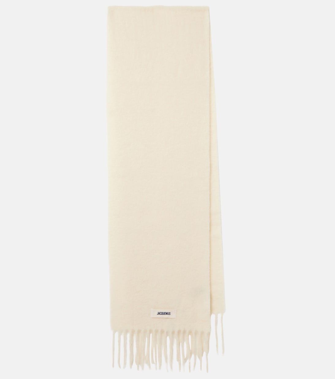 Шарф из смеси альпаки, мохера и шерсти Carro Jacquemus, Off-White
Шарф из смеси альпаки, мохера и шерсти Carro Jacquemus, Off-White