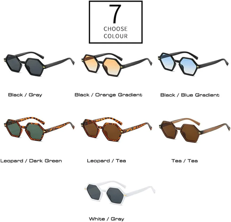 Ретро-солнцезащитные очки Polygon для женщин, модные градиентные очки с защитой от УФ-излучения UV400, мужские солнцезащитные очки с заклепками TKKTLLT, Leopard Tea
Ретро-солнцезащитные очки Polygon для женщин, модные градиентные очки с защитой от УФ-излучения UV400, мужские солнцезащитные очки с заклепками TKKTLLT, Leopard Tea